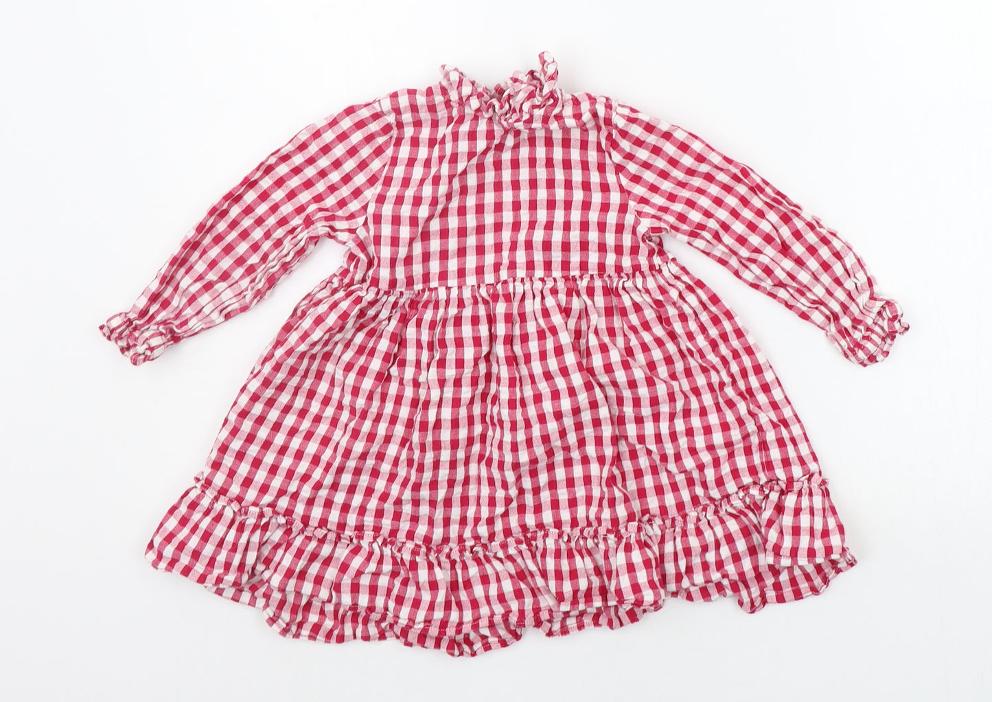 F&F Girls Red Check  A-Line  Size 2-3 Years