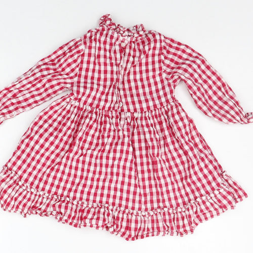 F&F Girls Red Check  A-Line  Size 2-3 Years