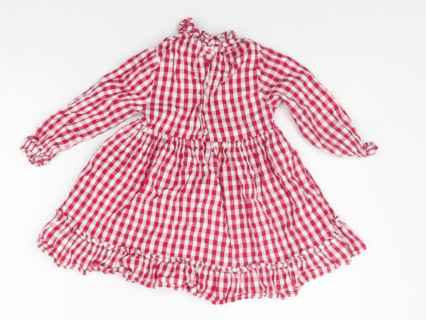 F&F Girls Red Check  A-Line  Size 2-3 Years