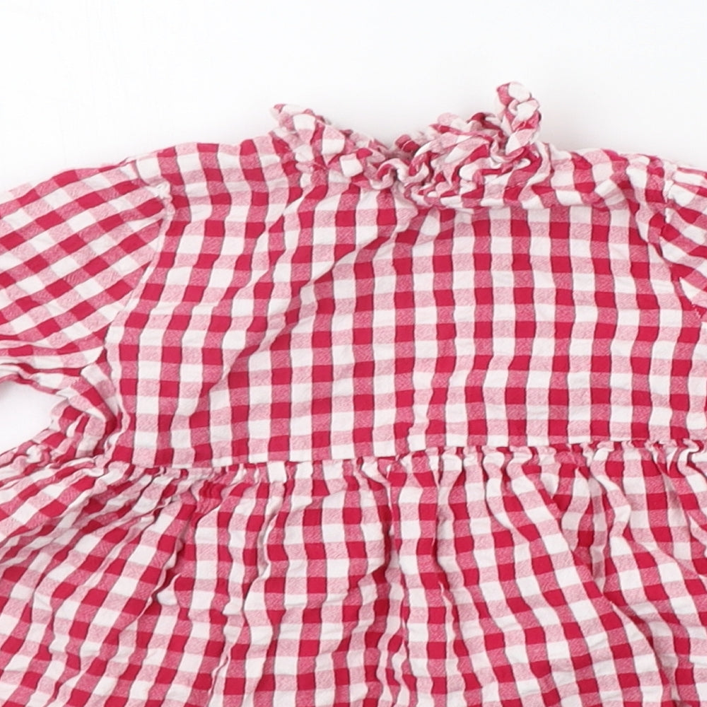 F&F Girls Red Check  A-Line  Size 2-3 Years