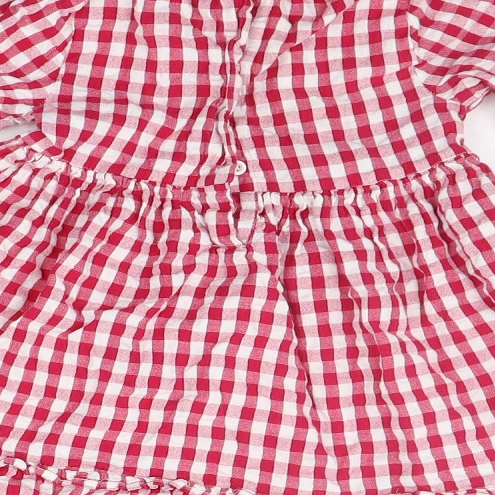 F&F Girls Red Check  A-Line  Size 2-3 Years