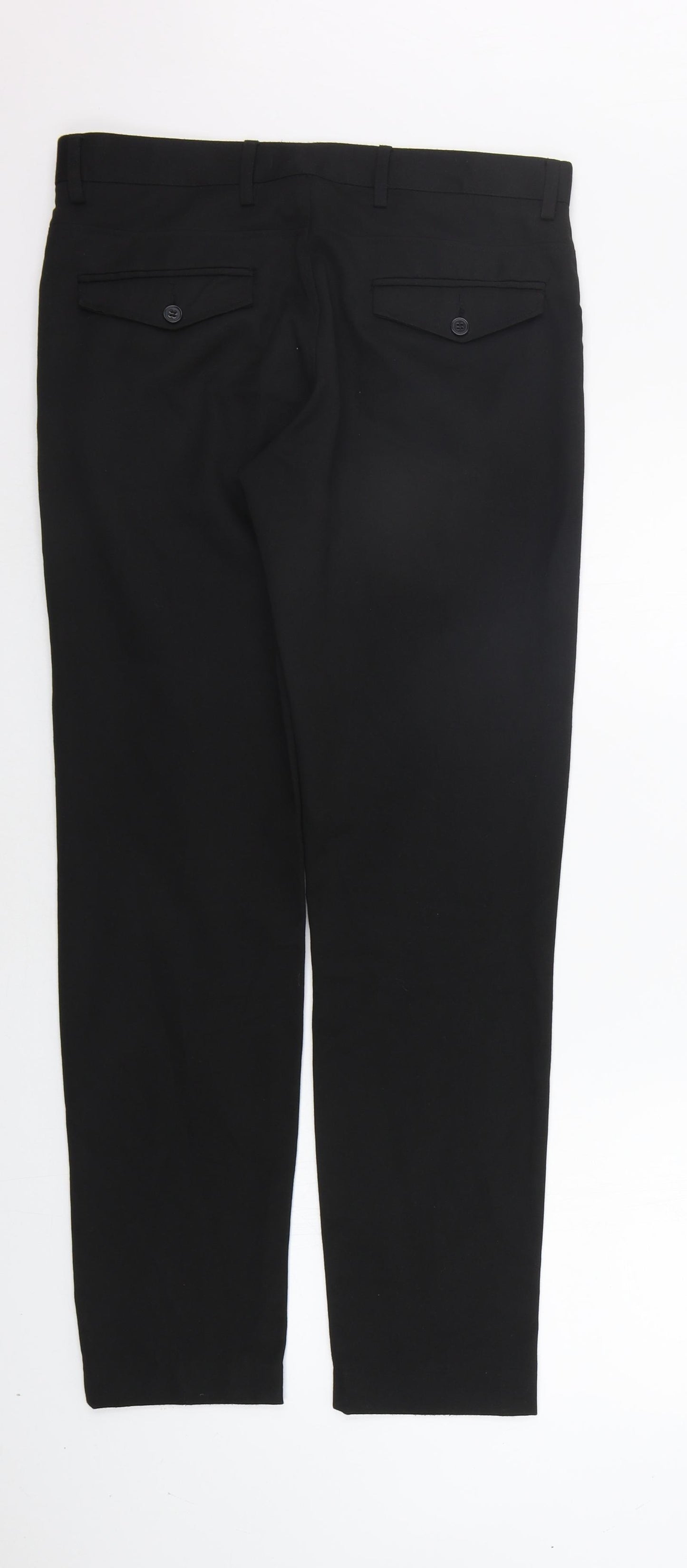 Peacocks Womens Black   Trousers  Size 32 in L32 in