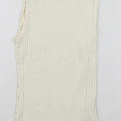 PRETTYLITTLETHING Womens White   Basic T-Shirt Size S