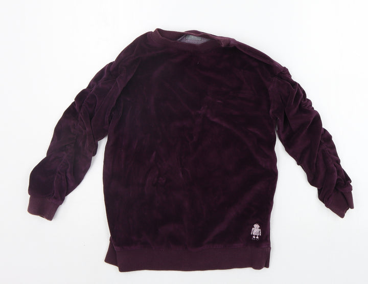 NEXT Girls Purple Pullover Jumper Size 8 Years