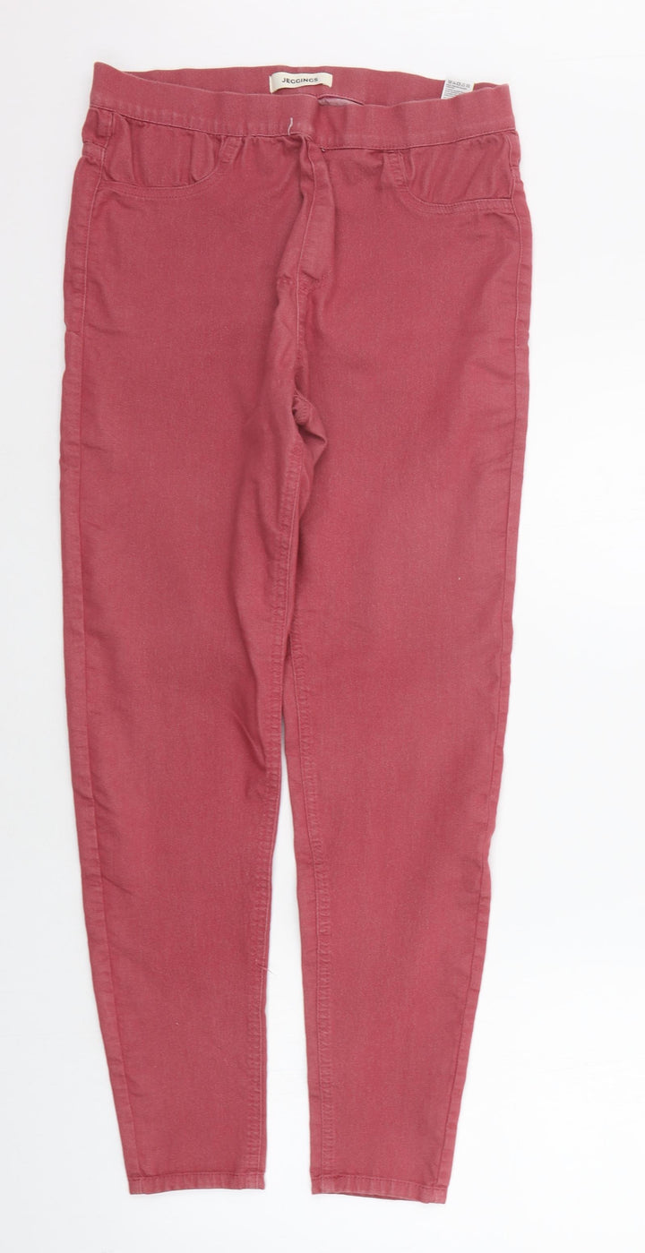 Marks and Spencer Womens Red Jegging Leggings Size 12 L26 in