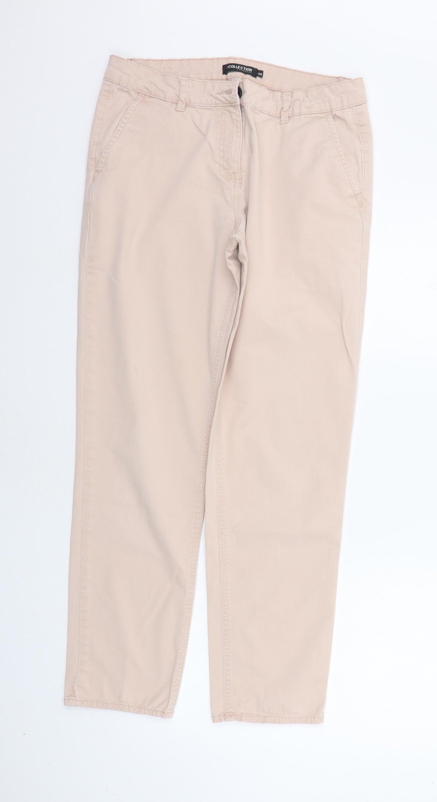 Debenhams Womens Beige   Trousers  Size 10 L28 in