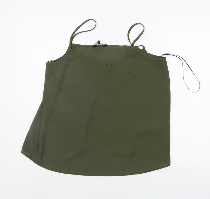 New Look Womens Green   Basic Tank Size 14