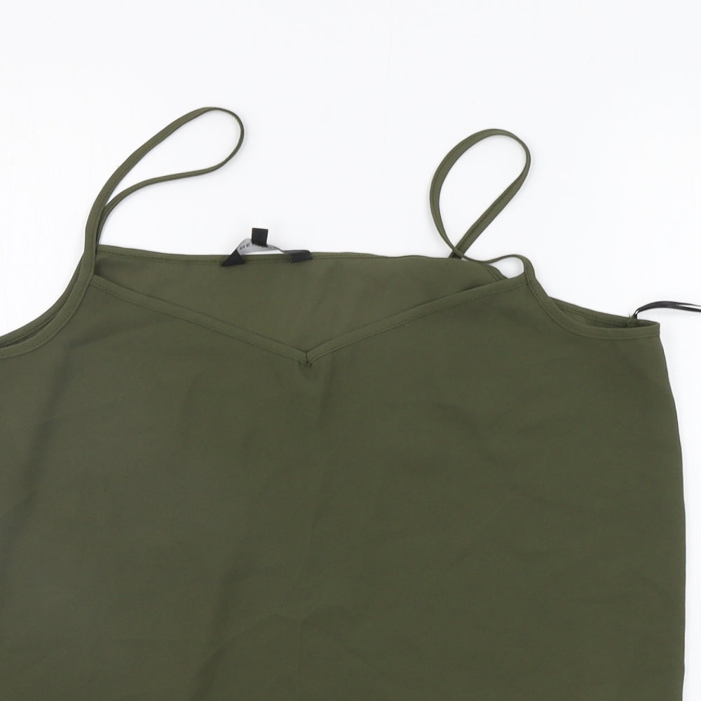 New Look Womens Green   Basic Tank Size 14