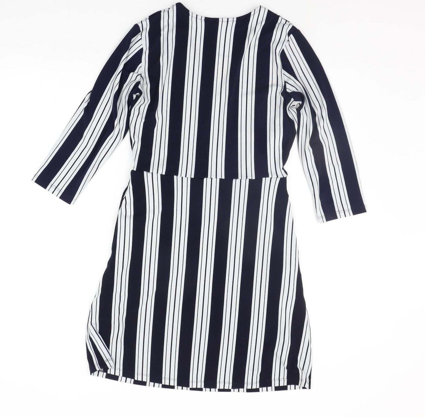 H&M Womens Blue Striped  A-Line  Size XS