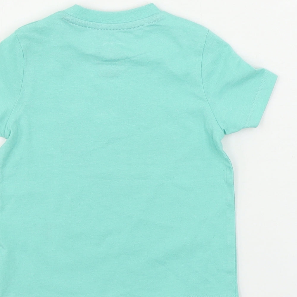 F&F  Boys Green   Basic T-Shirt Size 12-18 Months