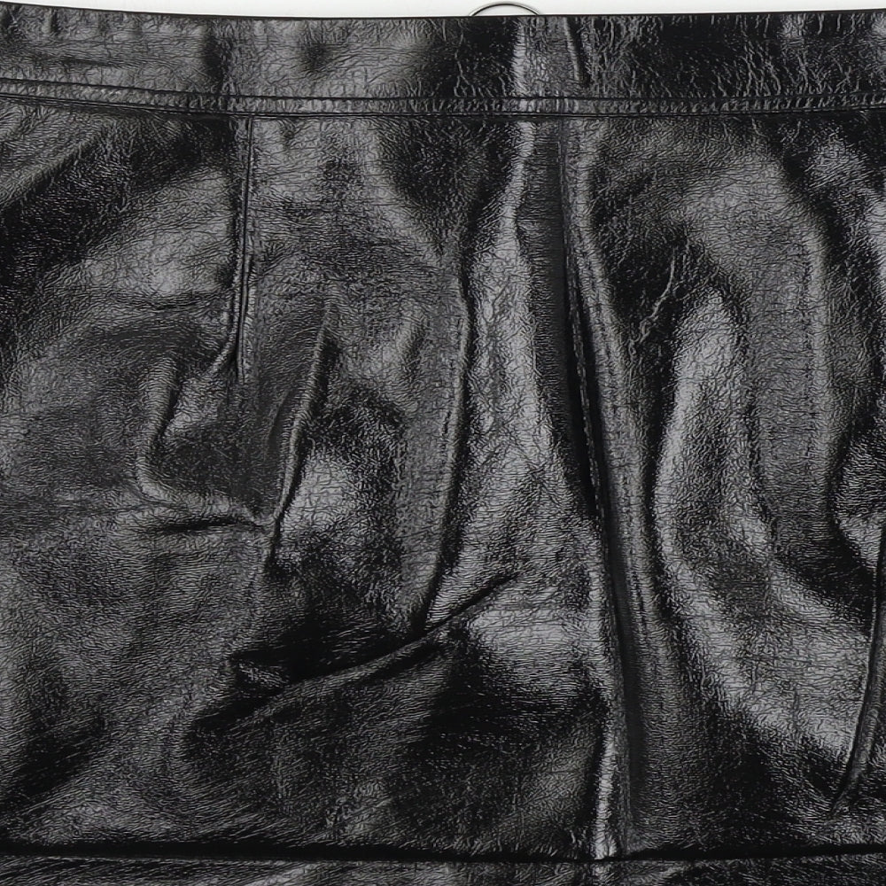Topshop Womens Black   A-Line Skirt Size 14