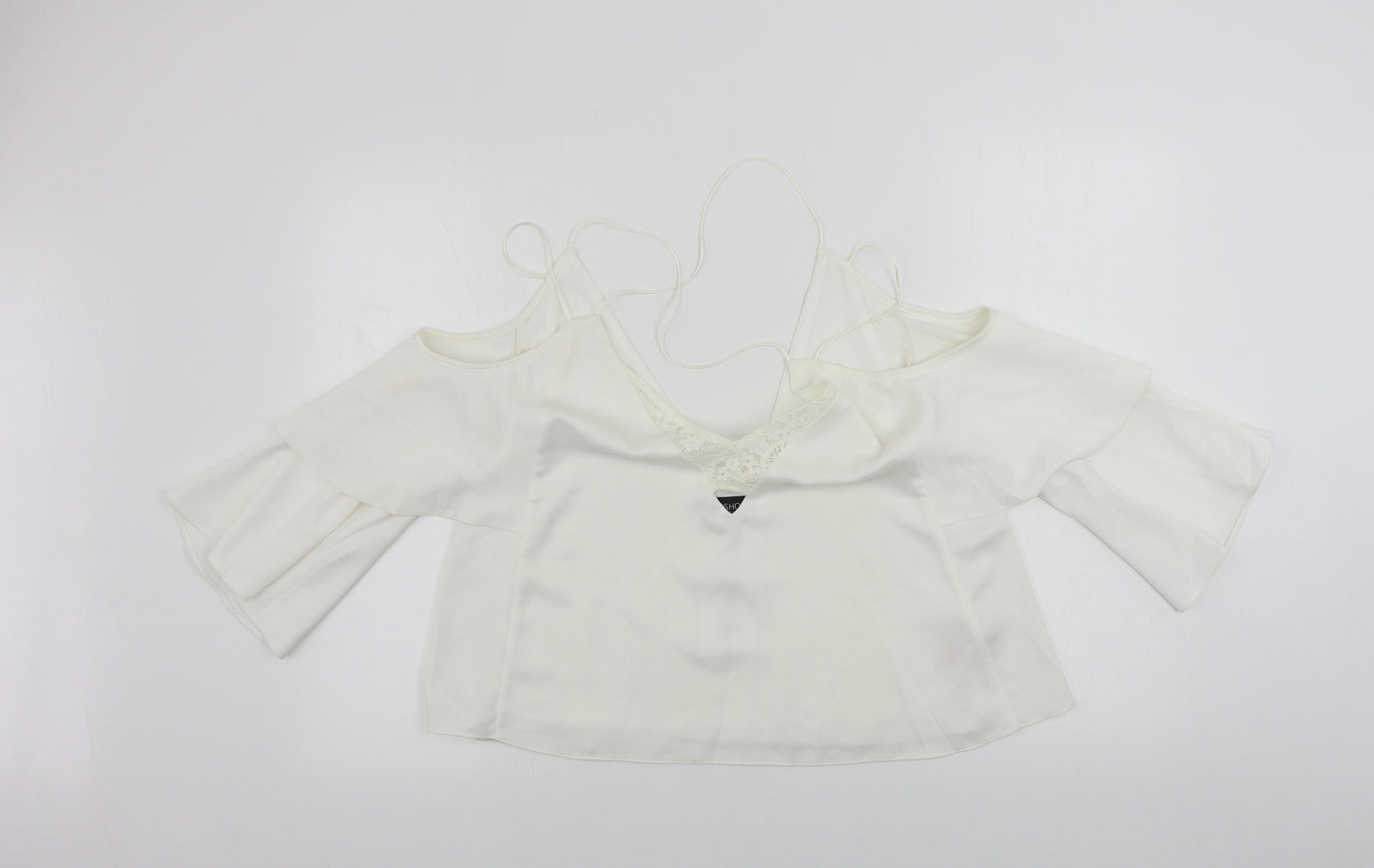 Topshop  Womens Ivory   Basic Blouse Size 12