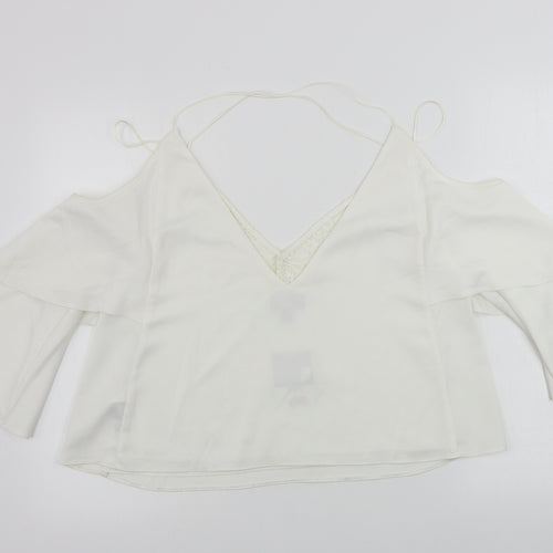 Topshop  Womens Ivory   Basic Blouse Size 12