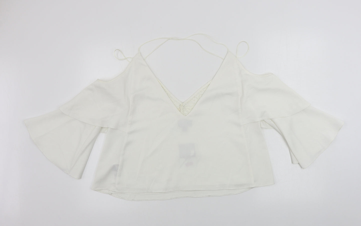Topshop  Womens Ivory   Basic Blouse Size 12