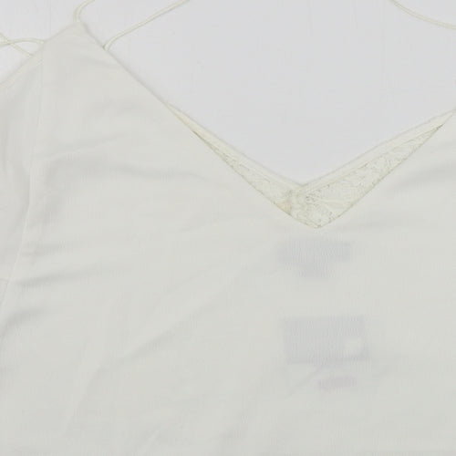 Topshop  Womens Ivory   Basic Blouse Size 12