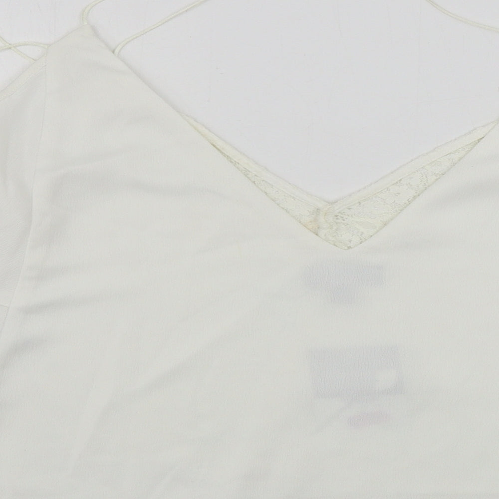 Topshop  Womens Ivory   Basic Blouse Size 12