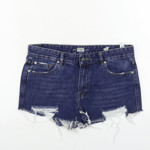 Pull&Bear  Womens Blue   Cut-Off Shorts Size 30 in