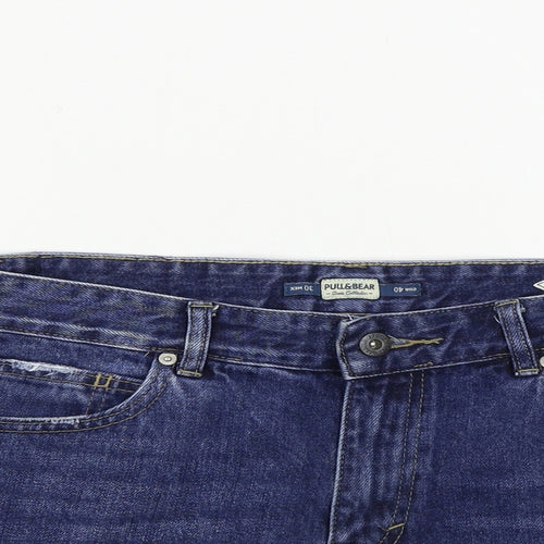 Pull&Bear  Womens Blue   Cut-Off Shorts Size 30 in