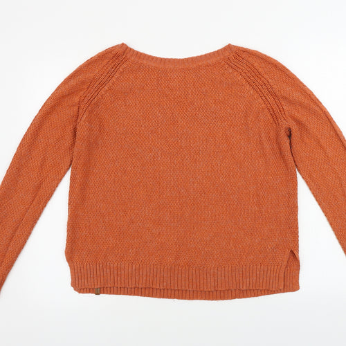 Passenger Womens Orange   Pullover Jumper Size M