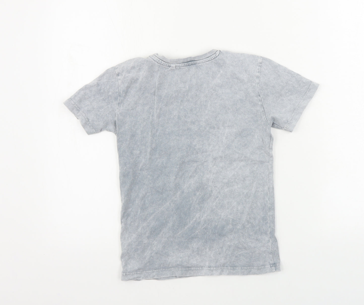 NEXT  Boys Grey Houndstooth  Basic T-Shirt Size 6 Years