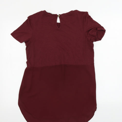 TU Womens Brown   Basic Blouse Size 10