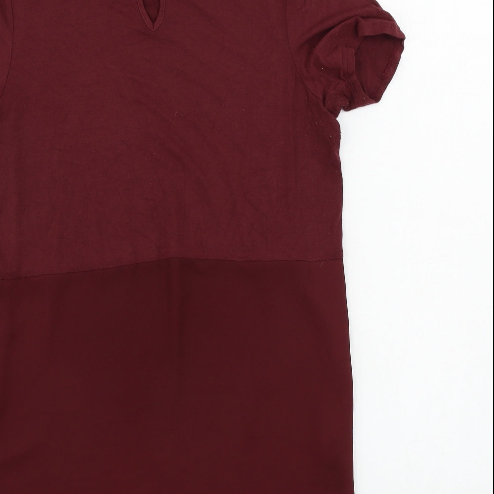 TU Womens Brown   Basic Blouse Size 10