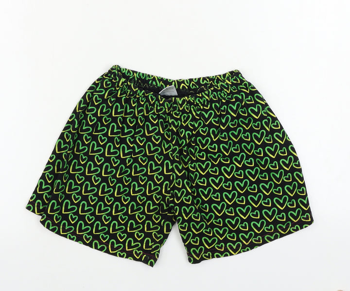 Pyjama Factory Girls Black Sweat Shorts Size 13-14 Years