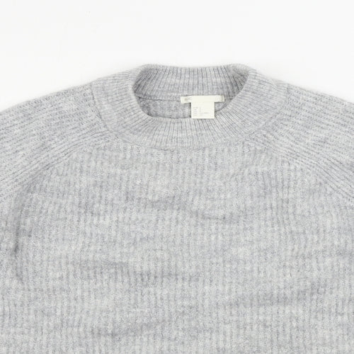 H&M  Womens Grey   Pullover Jumper Size S