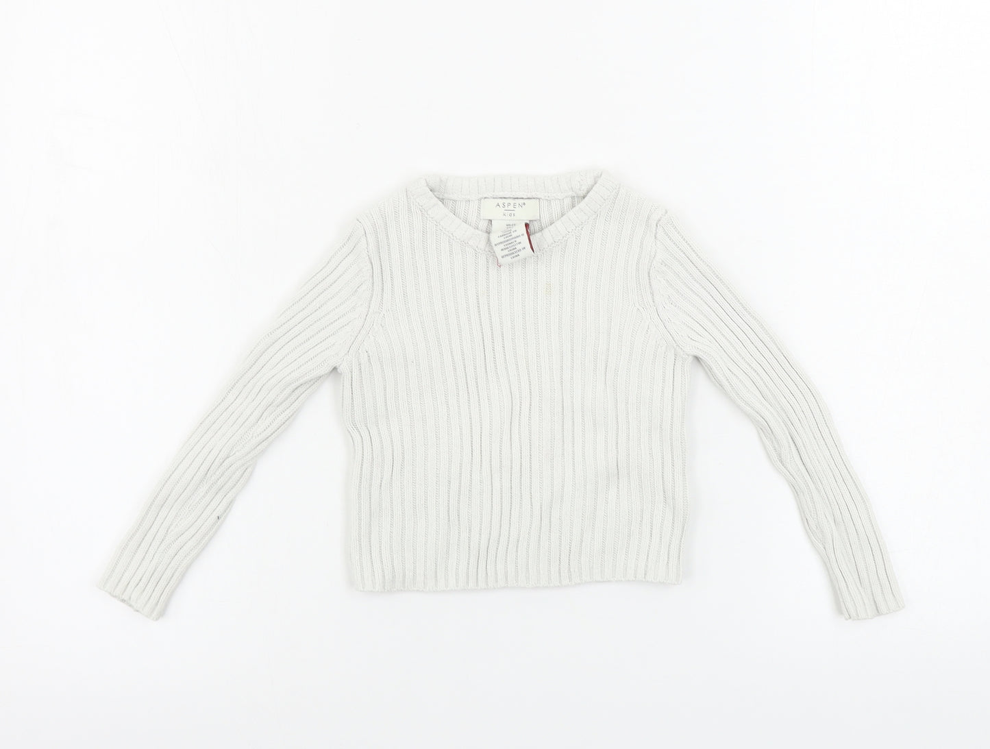 Aspen Boys White   Pullover Jumper Size 2 Years