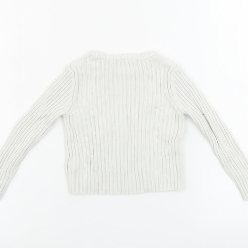 Aspen Boys White   Pullover Jumper Size 2 Years