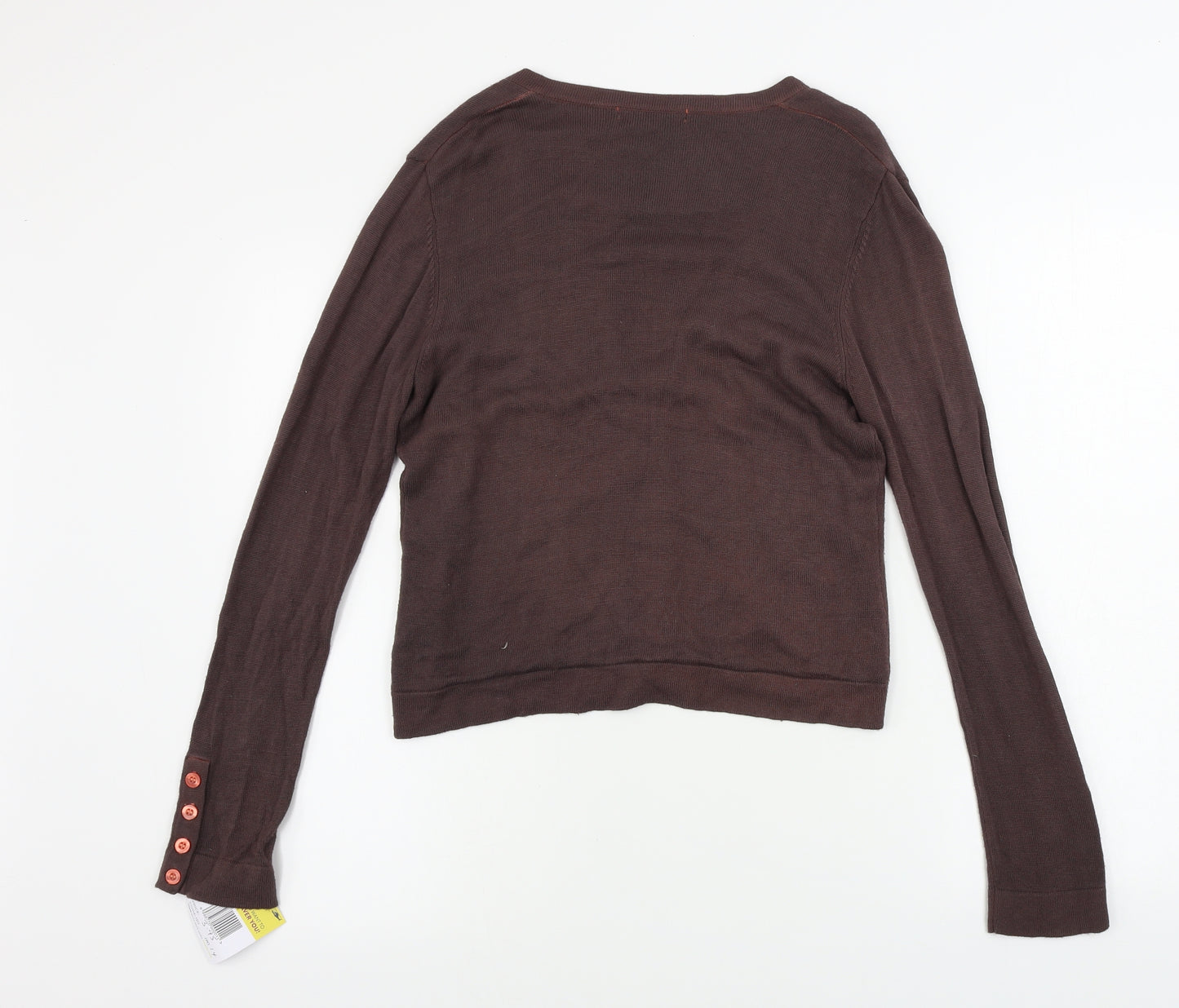 Laura Ashley  Womens Brown   Cardigan Jumper Size 14