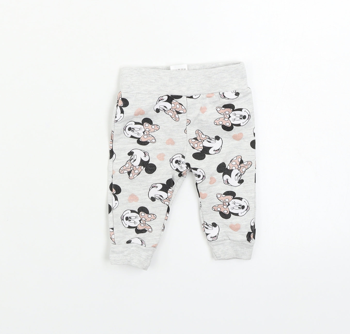 pep&co Girls Grey   Sweatpants Trousers Size 0-3 Months  - DISNEY