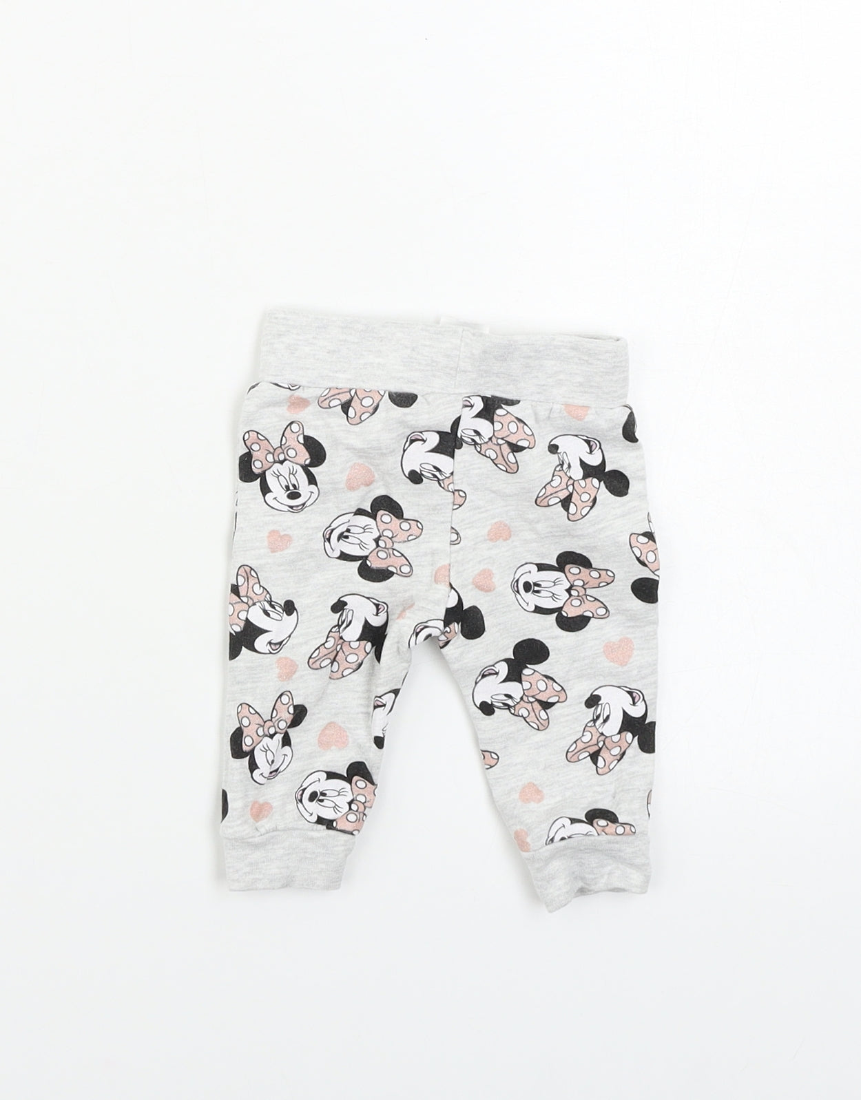 pep&co Girls Grey   Sweatpants Trousers Size 0-3 Months  - DISNEY