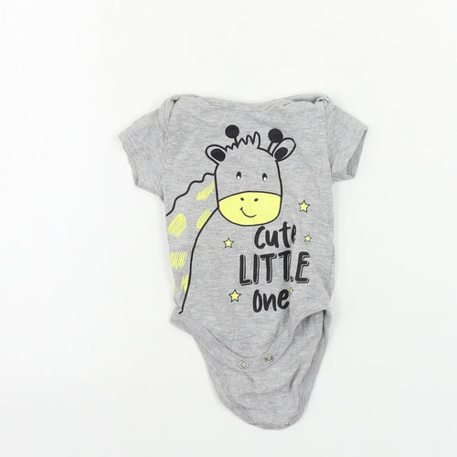 pep&co Boys Grey   Babygrow One-Piece Size 0-3 Months