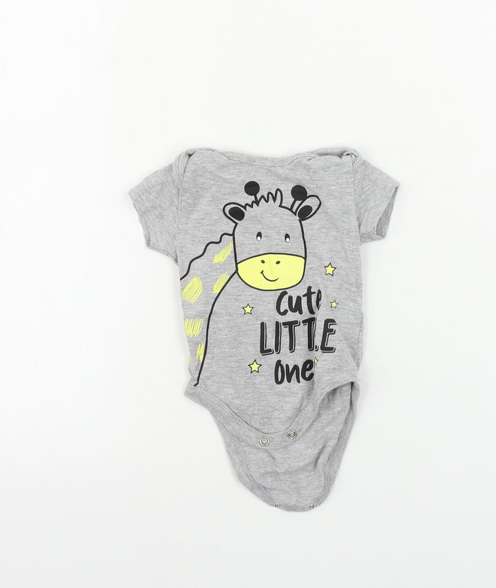 pep&co Boys Grey Babygrow One-Piece Size 0-3 Months