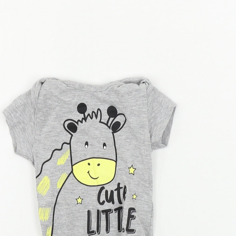 pep&co Boys Grey   Babygrow One-Piece Size 0-3 Months
