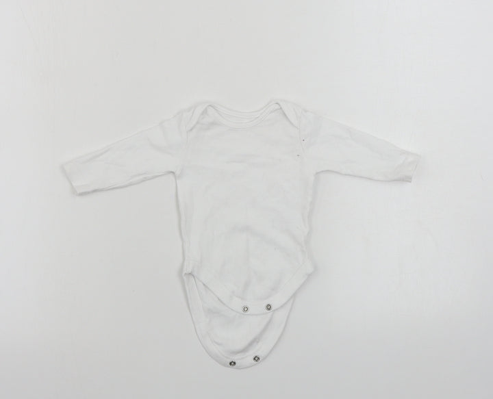 George Baby White Babygrow One-Piece Size 0-3 Months