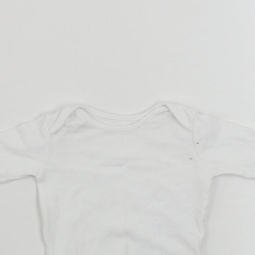 George  Baby White   Babygrow One-Piece Size 0-3 Months