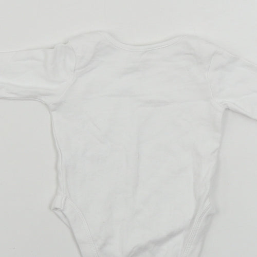 George  Baby White   Babygrow One-Piece Size 0-3 Months