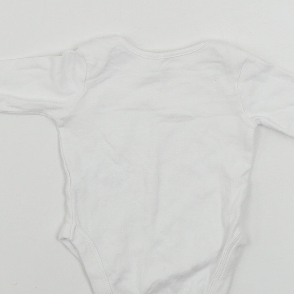 George  Baby White   Babygrow One-Piece Size 0-3 Months