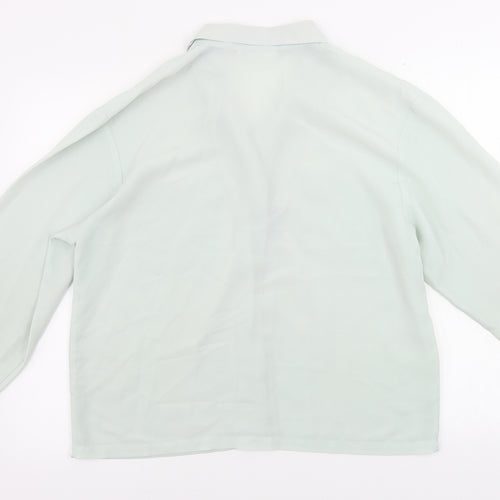 halton  Womens Green   Basic Button-Up Size 14