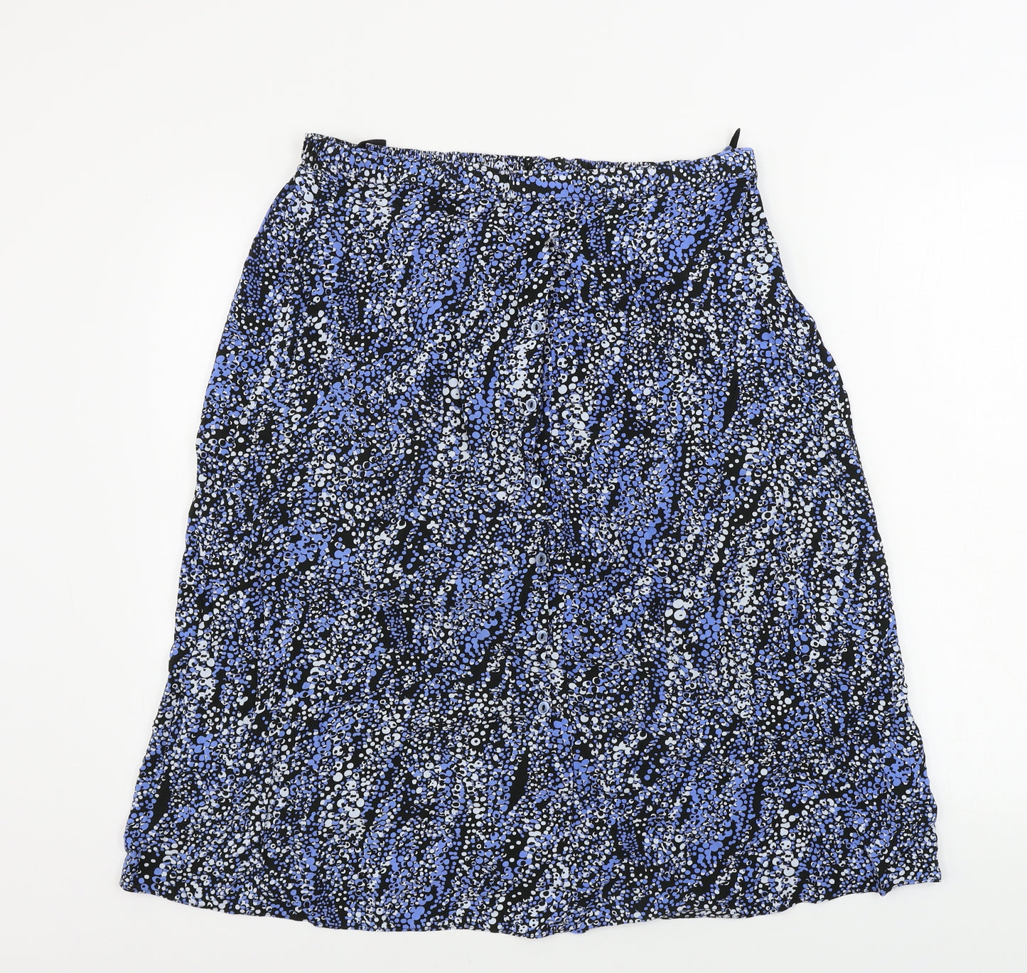 Marks and Spencer  Womens Blue Floral  A-Line Skirt Size 16