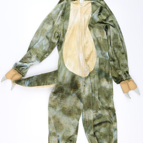 Natural History Museum Boys Green Solid   One Piece Size 7-8 Years  - dinosaur fancy dress