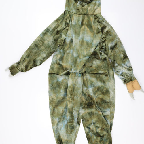 Natural History Museum Boys Green Solid   One Piece Size 7-8 Years  - dinosaur fancy dress