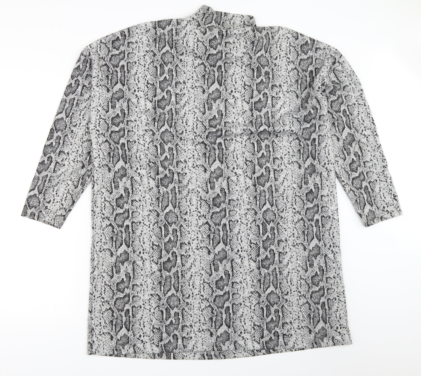 F&F Womens Grey Animal Print  Pullover Jumper Size 14