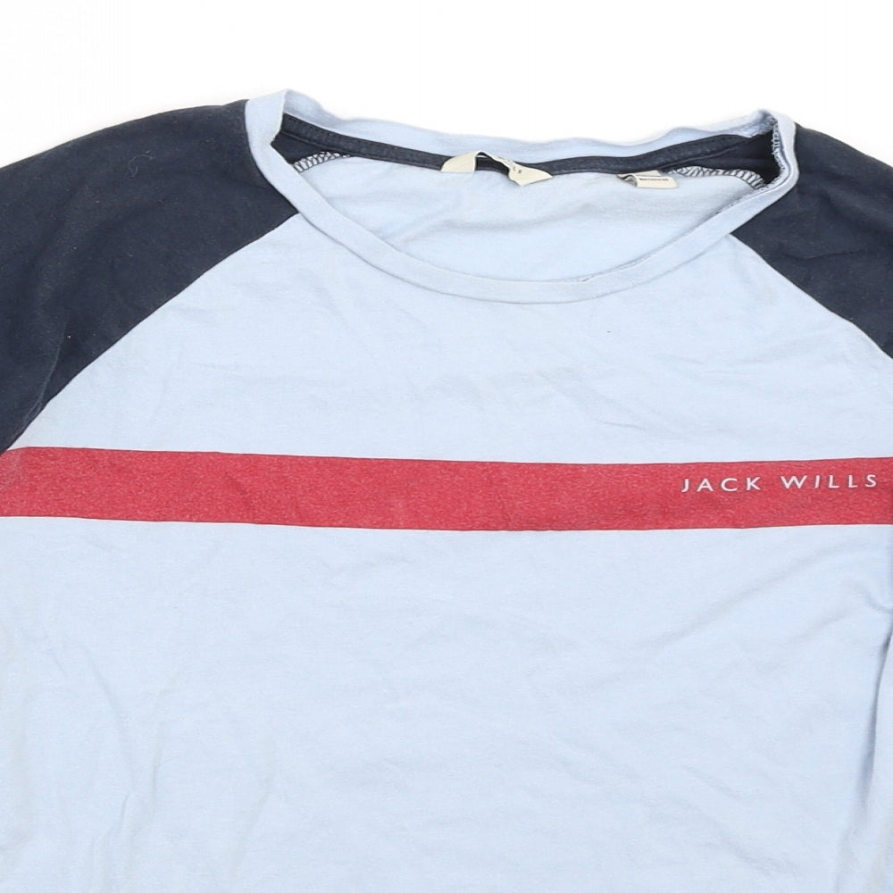 Jack Wills Womens Blue   Basic T-Shirt Size 8