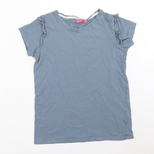 Lily & Dan Girls Blue   Basic T-Shirt Size 11-12 Years