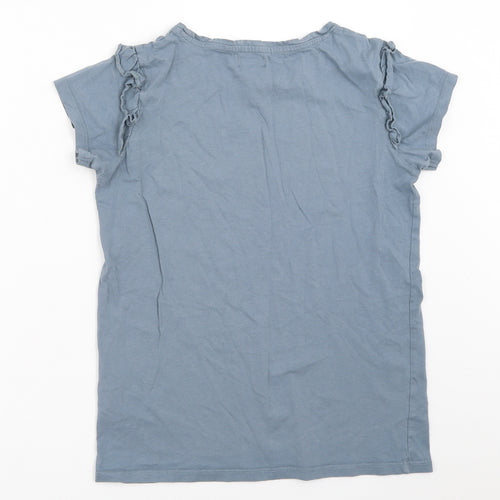Lily & Dan Girls Blue   Basic T-Shirt Size 11-12 Years