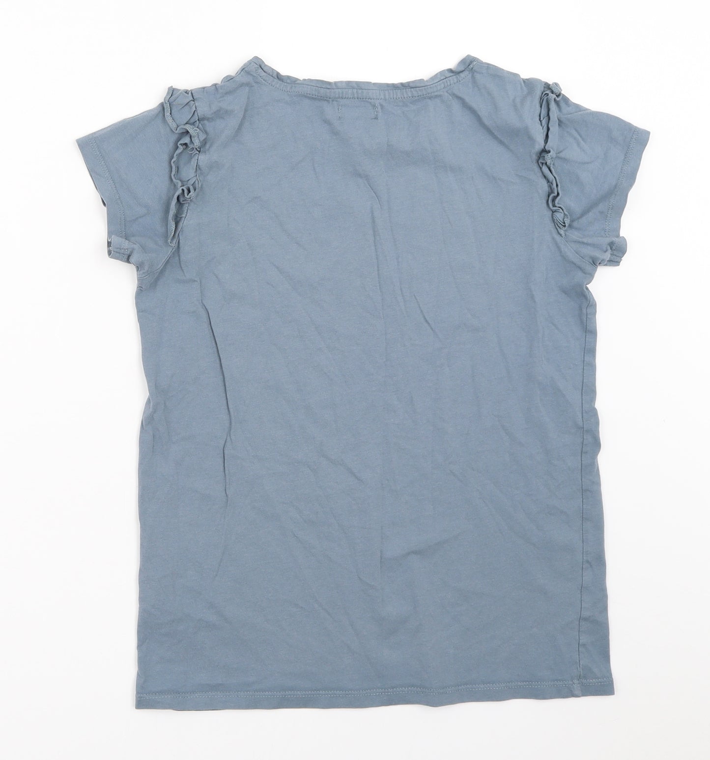 Lily & Dan Girls Blue   Basic T-Shirt Size 11-12 Years