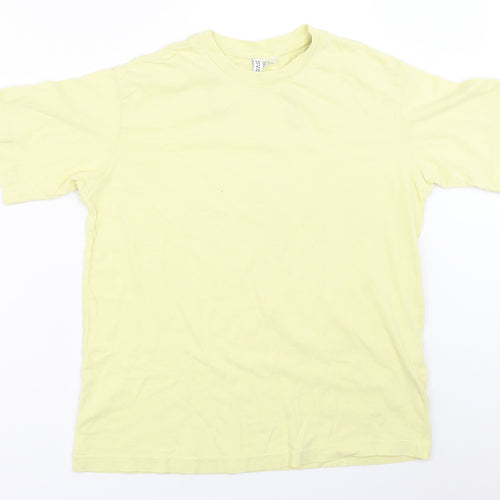 H&M Womens Yellow   Basic T-Shirt Size XS